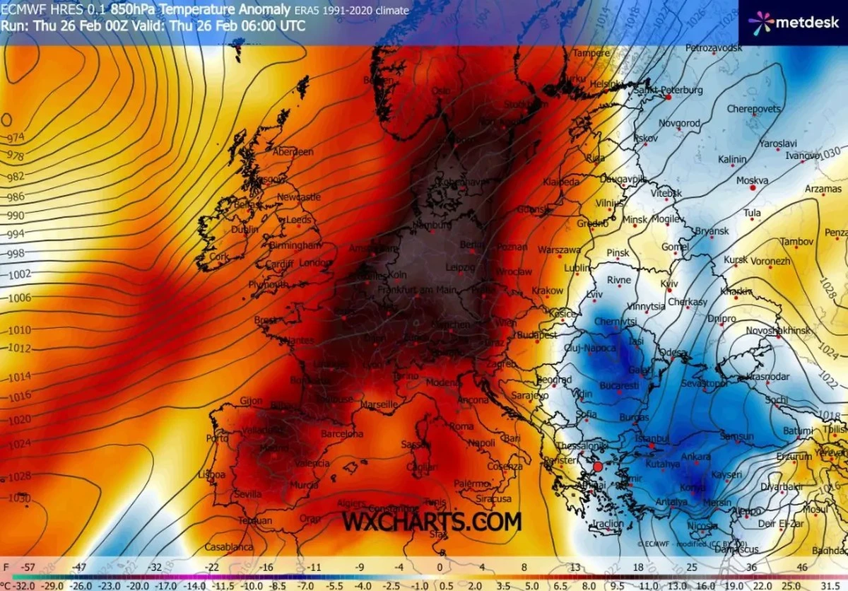 Revolución de Febrero: Europa Arde, Francia Rompe Récords de Calor Histórico