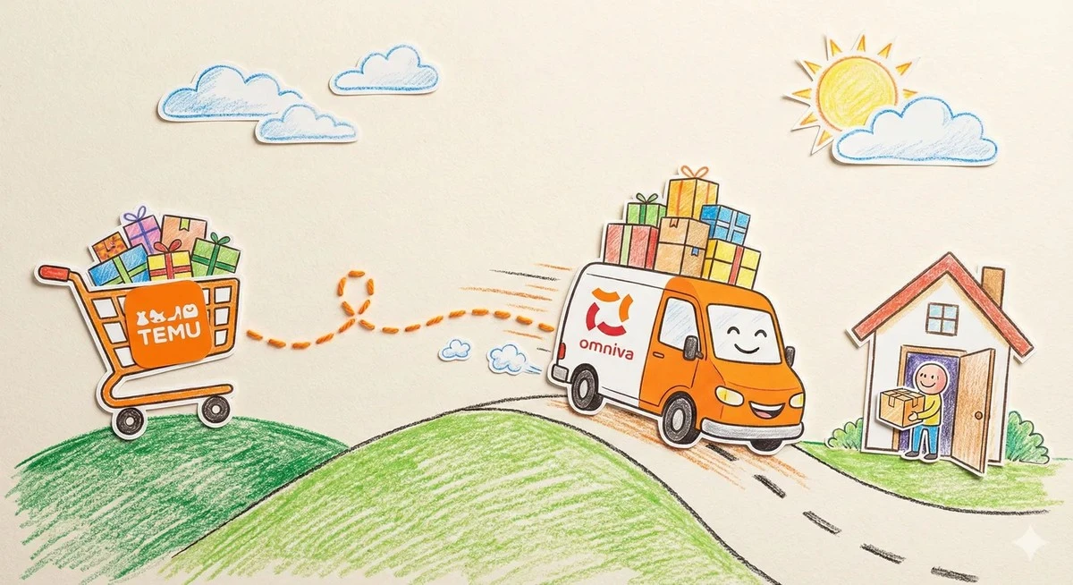 Temu y Omniva se unen: adiós a las esperas, hola a tus paquetes a la puerta