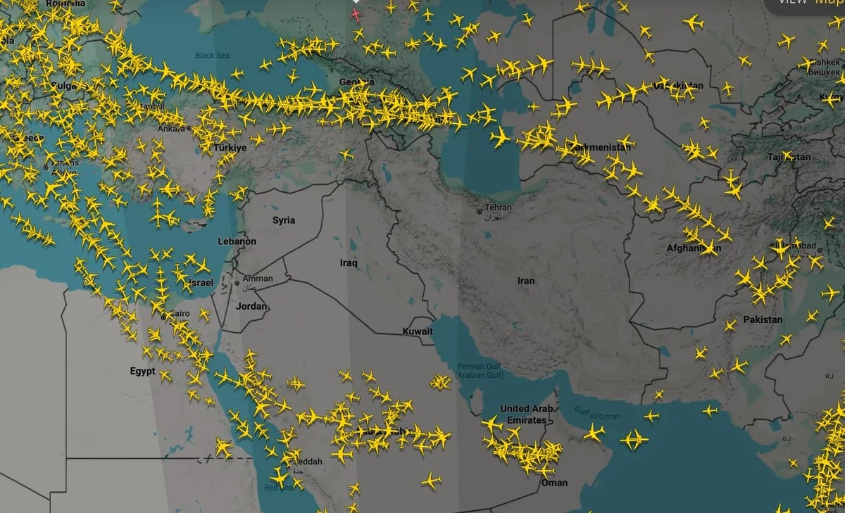 El cielo vacío sobre Oriente Medio: el mayor caos aéreo desde la pandemia