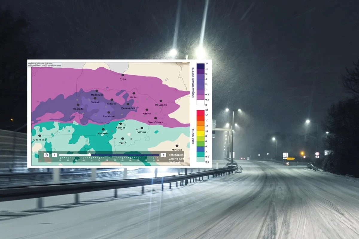 Caos invernal en Lituania: Nieve, hielo y lluvia en 24 horas - prepárate para lo peor