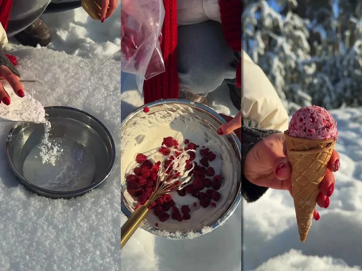 El secreto congelado: haz helado casero en 15 minutos con nieve y un bol, sin electricidad