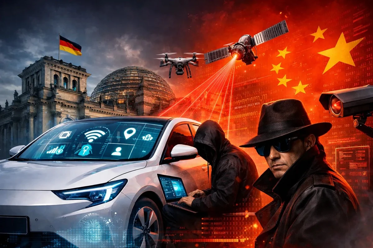 Vokietija įspėja: kiniški elektromobiliai gali būti šnipų įrankis