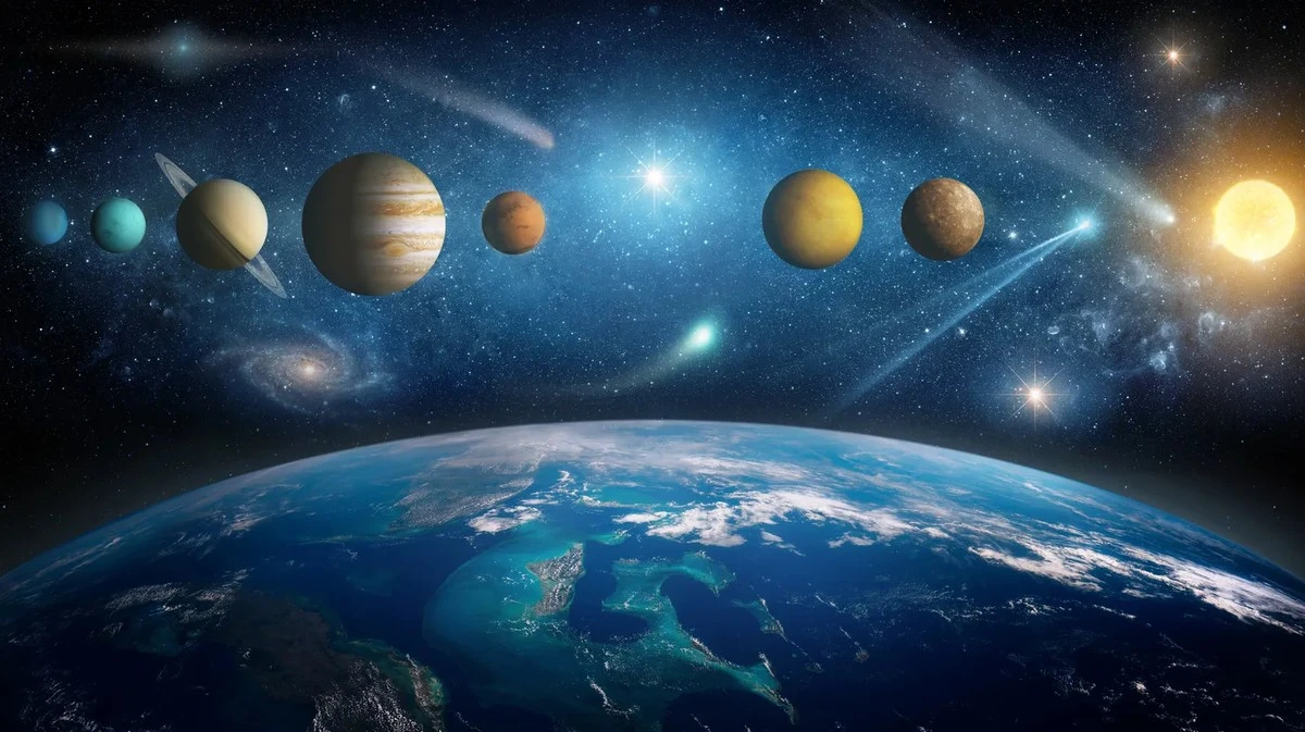 Seis planetas alineadas: un evento astronómico excepcional a finales de febrero